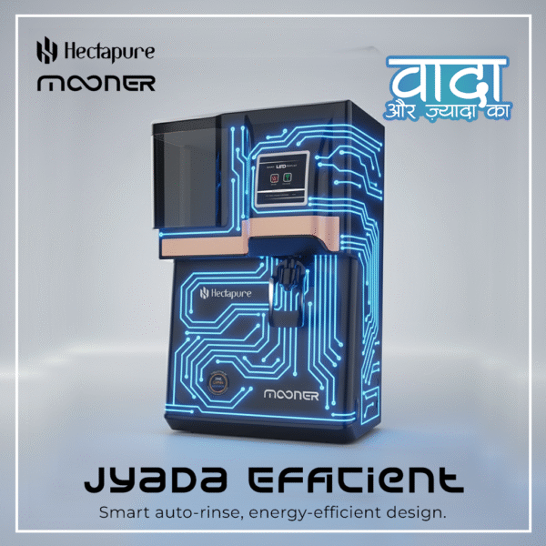 Hectapure Mooner RO Water Purifier with Zinc, Copper & Alkaline | In-Tank UV | Up to 3000 TDS | Zero Service for 2 Years (HydroGuard Tech) | 5-Year Warranty | NSF Certified Components - Image 5